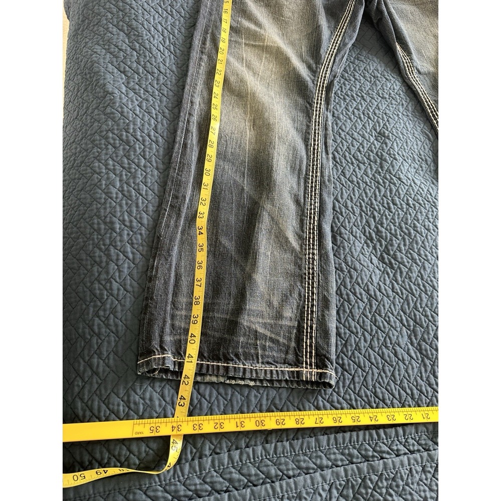 Rock Revival Remedy Straight Fit Jeans Relaxed Straight Fit Men Size 38x30 - Picture 10 of 13